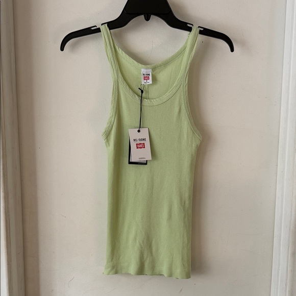 RE/DONE 🔥 Ribbed Cotton Tank Top in pistachio - Picture 2 of 8